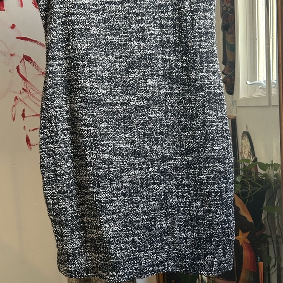 5/$20  Blue Gray and White Tweed Dress - Picture 3 of 16